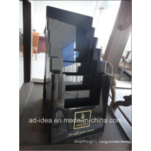 Modern Black Acrylic Exhibition Stand (AD-003)